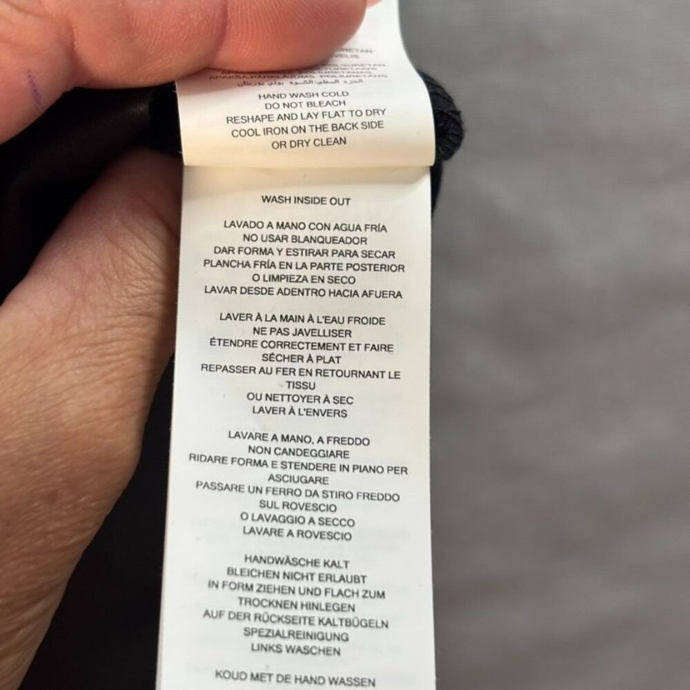 Michael Michael Kors Sleeveless Black Dress With Faux Leather Hem & Back Zipper - Picture 7 of 12